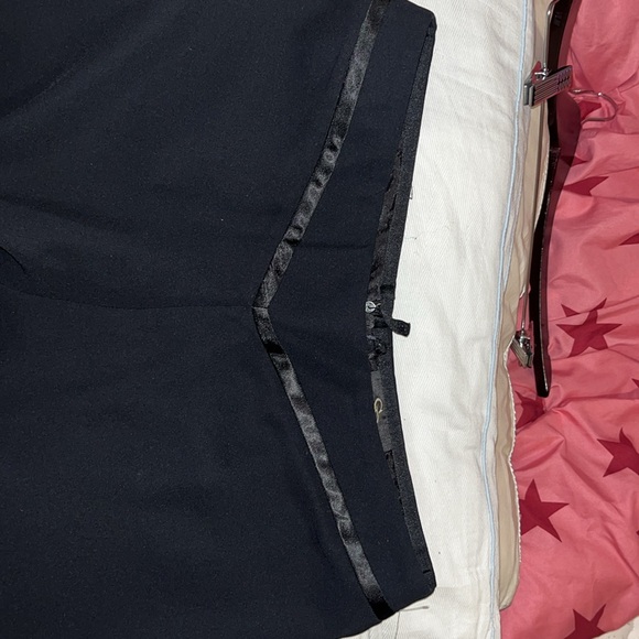 SANDRA DARREN BLACK CAPRI BELL BOTTOM SLACKS SIZE 12 - Picture 5 of 6